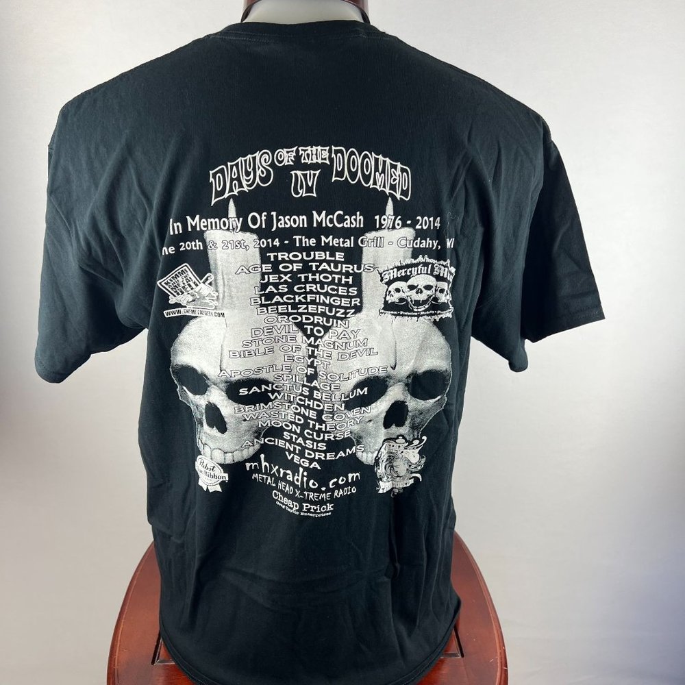 Days Of The Doomed IV 2014 Midwest Metal Festival XL T-Shirt - Picture 3 of 5